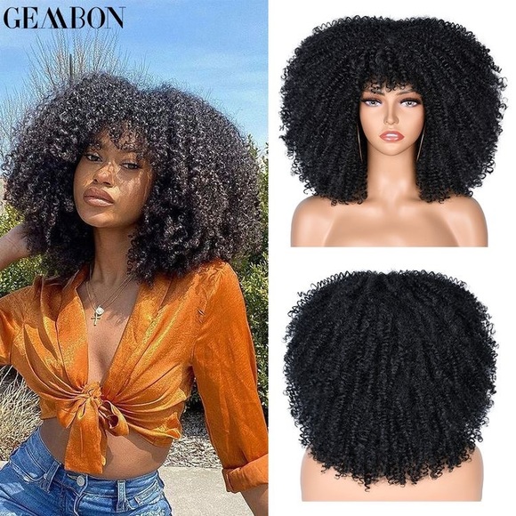 Looks very natural but you have to play with it to get it to fit ur head shape.